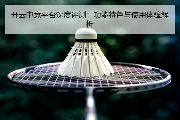 开云电竞平台深度评测：功能特色与使用体验解析